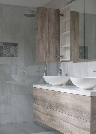 Contemporary Bathroom by NOSIVA Custom Cabinetry