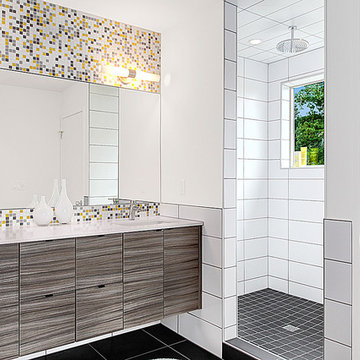 Brio Glass Mosaic TIle Installation