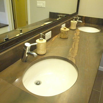 Brown Granite Bathroom Counter