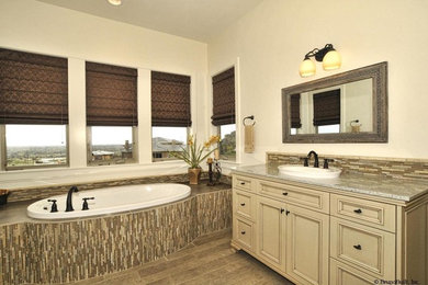 Example of a tuscan bathroom design in Boise