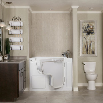 Brushed Linen Featuring Walk-in Tub