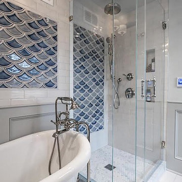 Bryn Mawr Tiny Bathroom - shower