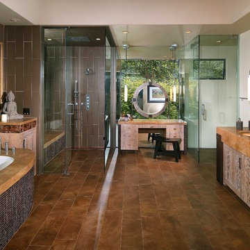 Buddhist Inspired Spa Bathroom