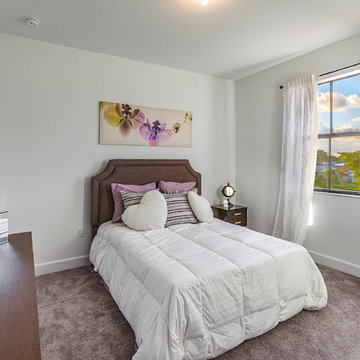 Builder's Spec Home, Staged to "Create a Girls Bedroom."