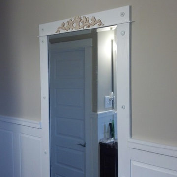 built in wall mirror