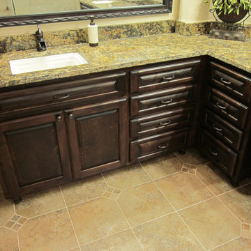 Cabinets with Raised Panel and Custom Storage Valet