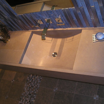 Caeserstone Curved Sink