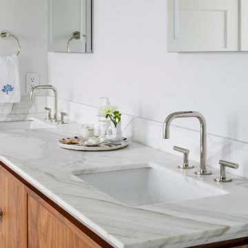Calacatta Borghini Marble Bathrooms & Laundry Room