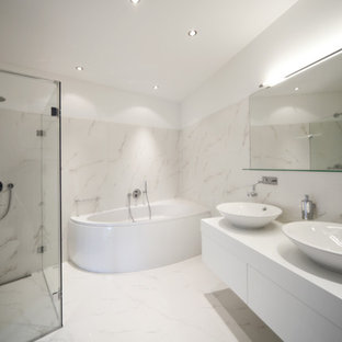 Inspiration for a contemporary bathroom remodel in New York