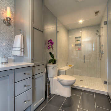 Calm and Contemporary Master Bath