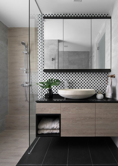 Contemporary Bathroom by Fuse Concept Pte Ltd