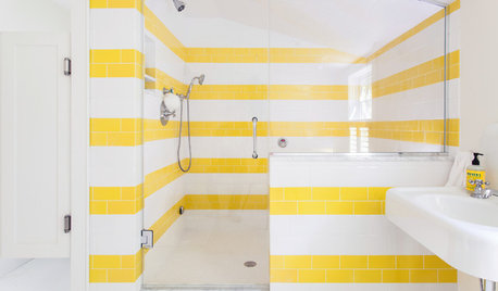 Du soleil en hiver : Osez le jaune dans la salle de bains !