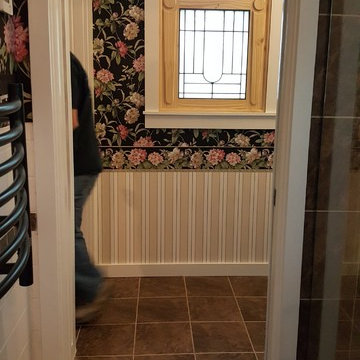 Carmi IL Bath Room Remodel with heated floor
