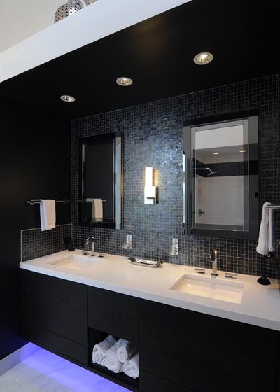 Modern Bathroom by Lake Effect Interiors