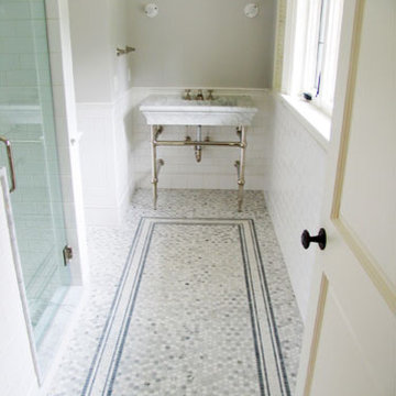 Carrara and Ceramic Bathroom