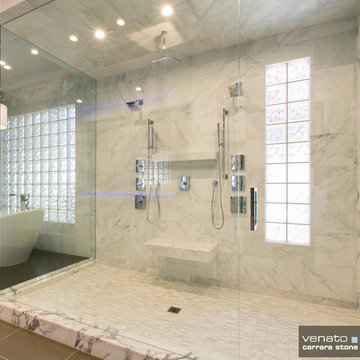 Carrara (Carrera) Marble Bathroom Tile