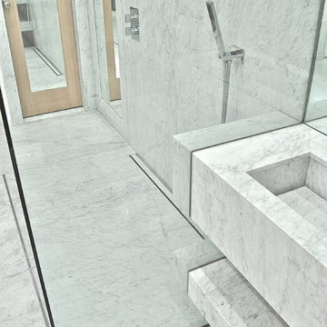 Carrara Marble Shower room
