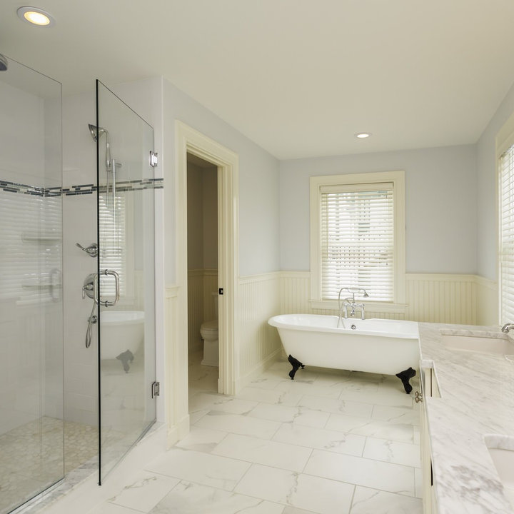 75 Beautiful Carrara Marble Bathroom Home Design Ideas & Designs | Houzz AU