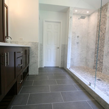 Carrara Stone Bathroom Remodel