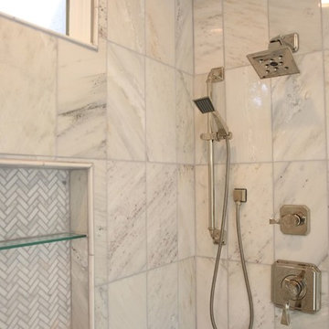 Carrara Tile Shower