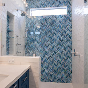 Carribean Blue Master Bathroom