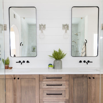 75 Terra Cotta Tile Bathroom Ideas You, Cota Modern Contemporary Bathroom Vanity Mirror
