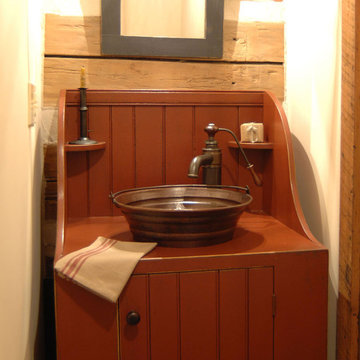 Central Kentucky Log Cabin Primitive Kitchen