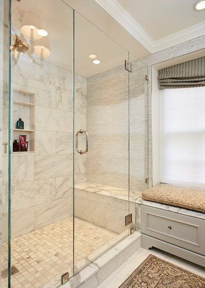 Transitional Bathroom by Lee Kimball