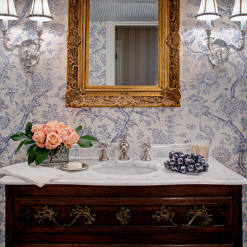 Charming French Country PowderRoom in St. David's, PA