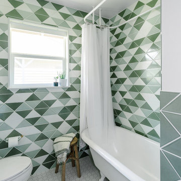 Chase Daniel's Triangle Tile Bathroom