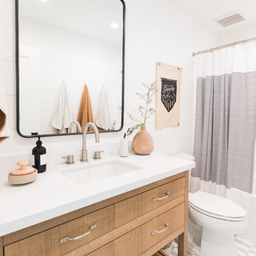 Checkered Bathroom Floor Tiles