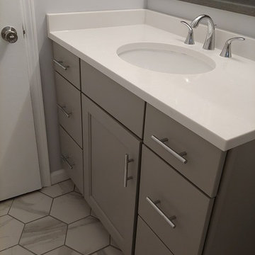 Cheektowaga-Marbled Bathroom Remodel