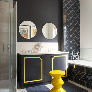 Black And Yellow Bathroom Ideas Houzz