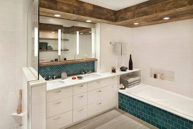 Inspiration for a rustic bathroom in New York.