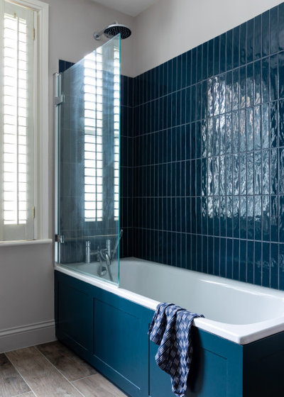 Transitional Bathroom by Nicky Percival Limited