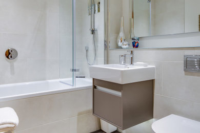 This is an example of a modern bathroom in Gloucestershire.