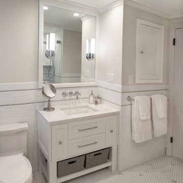 Chic Guest Bathroom Renovation in Morristown