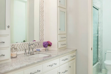 Chic Transitional Guest Bathroom