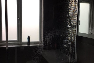 Chingford, East London E4 complete bathroom installation, mosaic tiles, plumbing
