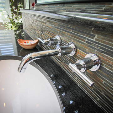 Chrome Wall Mounted Sink Faucet