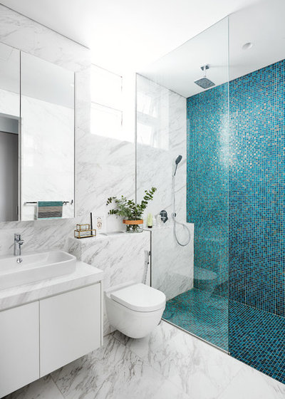 コンテンポラリー 浴室 by Collective Designs