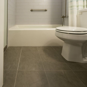 Bathroom Tile Flooring in Clairemont Remodel