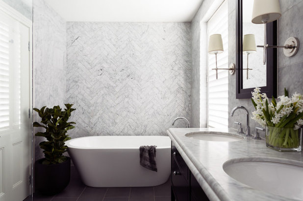 Transitional Bathroom by Danielle Trippett Interior Design