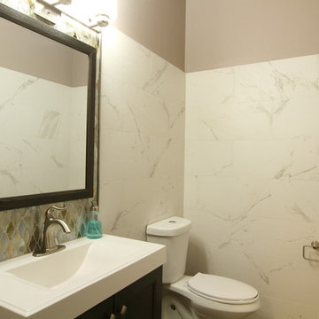 Classic Contemporary Powder Bath in Englewood OUR SHOWROOM!