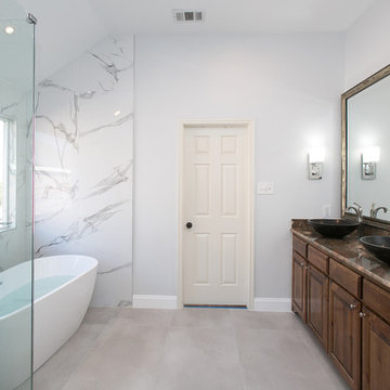 Classic Contemporary White Bathroom