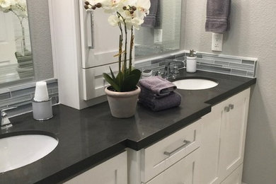 Classic Gray and White Bathroom Update