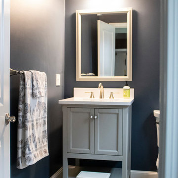 Classic Grey and White Guest Bathroom