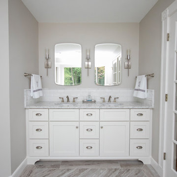 Classic Grey and White Master Bathroom Suite