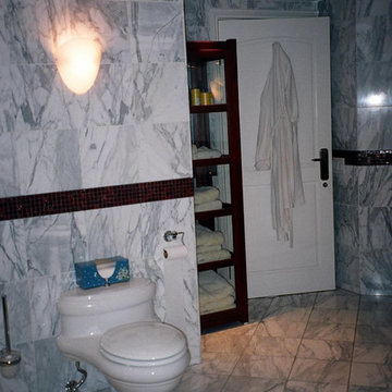 Classic marble bathroom