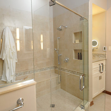 Classic Transitional "Aging in Place" Master Bath